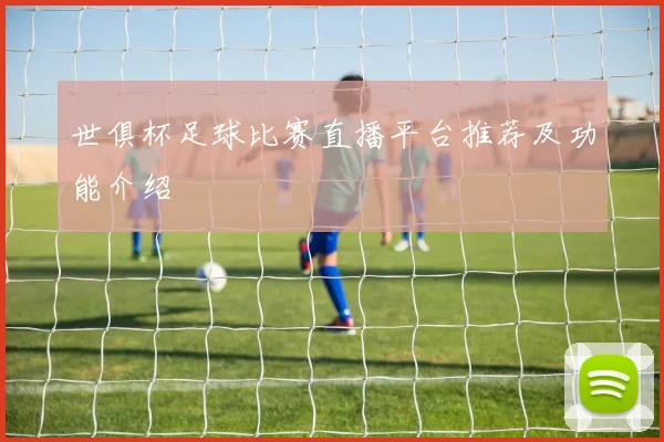 世俱杯足球比赛直播平台推荐及功能介绍